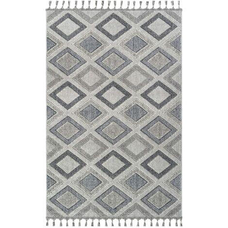 Tapis gris contrasté – losanges, 120x180 cm ISTANBUL (1/5)