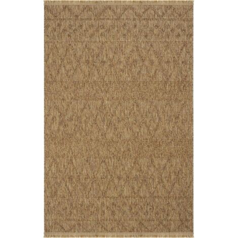 Tapis beige motifs losanges – franges, 120x180 cm ISTANBUL (1/5)