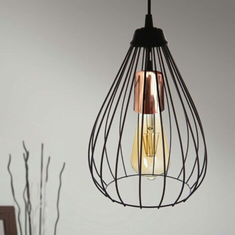Suspension noire filaire design ERZIN (1/5)