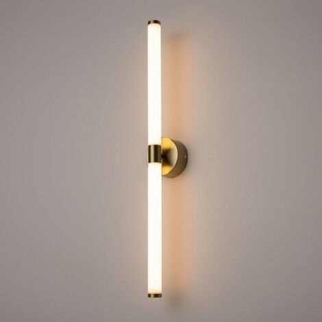 Applique moderne avec LED - tige dorée & blanc DELMAR (1/5)