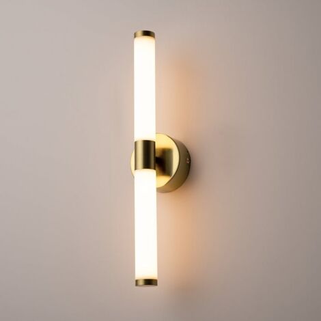 Applique moderne LED - tige dorée & blanc 35, 6 cm DELMAR (1/5)