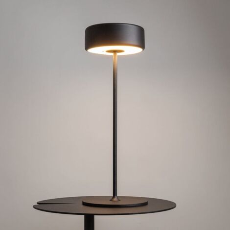 Lampe de table rechargeable noire - style design ALMA (1/5)