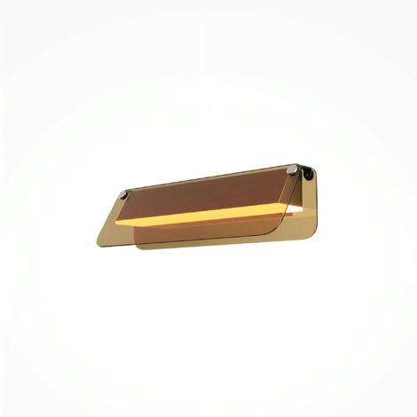 Applique murale LED ambrée avec volet horizontal 30 cm MINA (1/4)