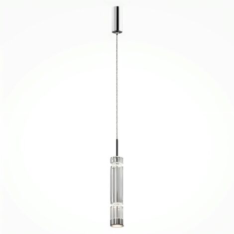 Suspension design LED – abat‑jour verre taillé 365 cm SOLANA (1/4)