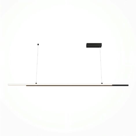 Suspension design LED – double barre noire minimaliste SALEM (1/3)