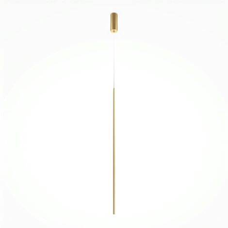 Suspension design dorée – 1 barre verticale LED 415 cm SALEM (1/4)