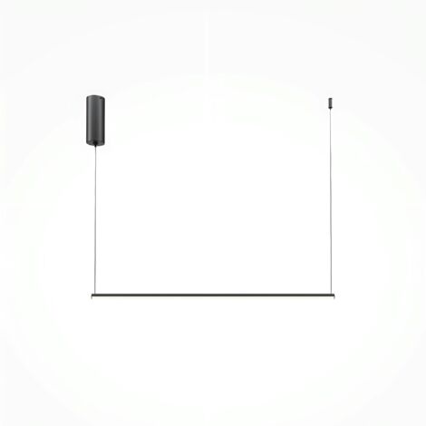 Suspension design LED – barre horizontale noire SALEM (1/4)