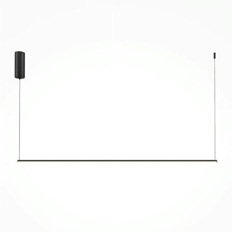 Suspension design LED – barre horizontale noire 120 cm SALEM (1/4)