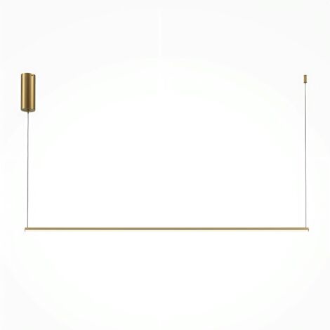 Suspension design LED – barre horizontale dorée 120 cm SALEM (1/4)