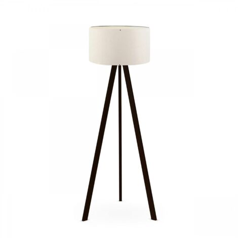 Grande Lampe Sur Trépied Style Industriel XXL - Lampadaire Noir Avec Abat-jour, Culot E27, Hauteur Ajustable, Design F702