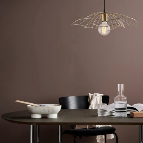 Suspension design métal doré vintage forme fleur SINOP (1/5)