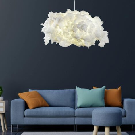 Suspension design blanche effet nuage, pour chambre SILE (1/5)