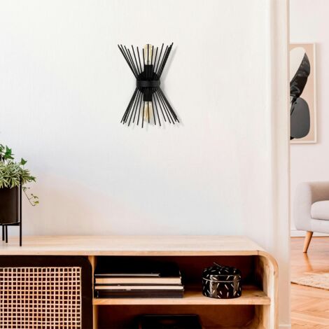 Applique murale design noire, forme sablier SINOP (1/5)