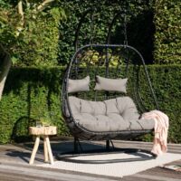 Fauteuil suspendu noir 2 personnes SOUTH BEACH