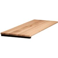 Rallonge pour table ronde/carrée extensible en chêne blanc 120 cm PALERME (40 cm)