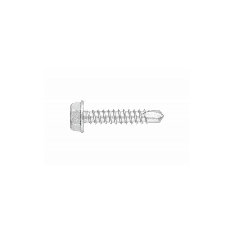 (4,8X25) TORNILLO AUTOTALADRANTE INOXIDABLE BIMETAL CON CABEZA HEXAGONAL TORNILLO(100U) - INDEX