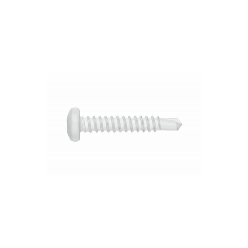 (3,5X9,5) TORNILLO AUTOTALADRANTE DE CABEZA ALOMADA Y HUELLA PH PINTADO BLANCO. HUELLA PH(100U) - INDEX