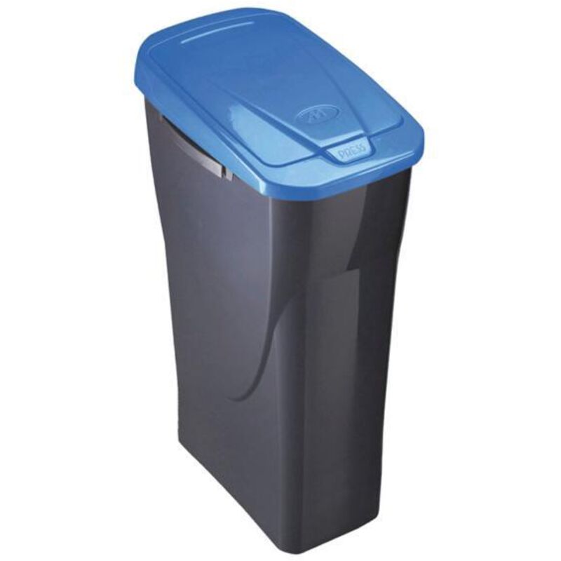 Secchio Ecobin 25L Con Coperchio Blu - Per Raccolta Differenziata, Sistema Connect Ready - Foto 3