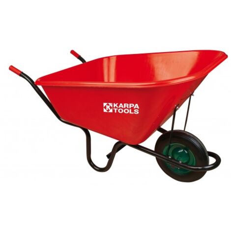 CARRETILLA PP 300L 1RUEDA ANTIPINCHAZO-KARPA
