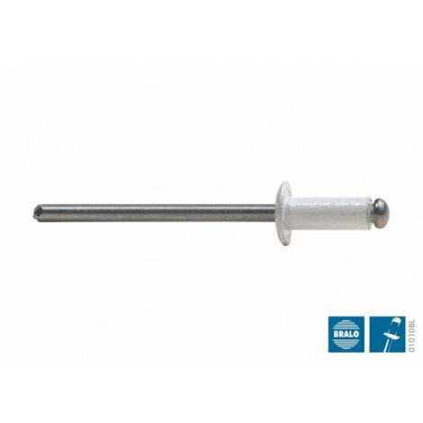 Remache Fijacion Estandar 4X14Mm Aluminio Minicaja Bralo 50 Pz