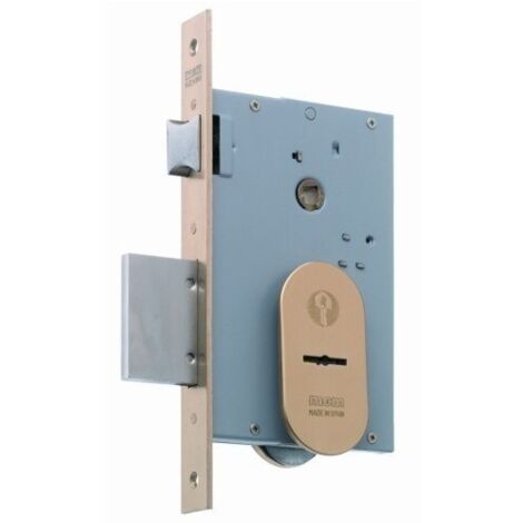 Cerradura Seguridad Madera Embutir 22X9,5X60Mm 1808-60 Laton 3Puntos Mcm