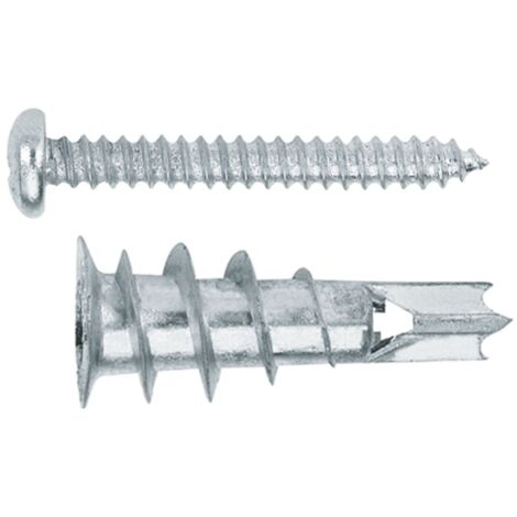 (13X32) TACO PARA PLACAS DE YESO LAMINADO TACO DE ZAMAK CON TORNILLO 4,2X32 (100U) - INDEX (1/4)