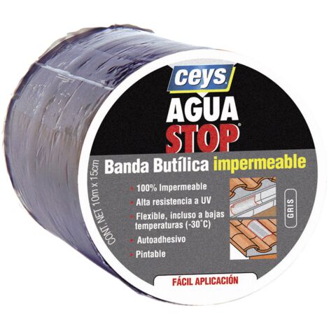 Banda Impermeable CEYS Aguastop - Butilo Gris 10cm x 10m 901005
