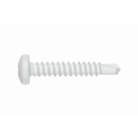 (3,5X9,5) TORNILLO AUTOTALADRANTE DE CABEZA ALOMADA Y HUELLA PH PINTADO BLANCO. HUELLA PH(100U) - INDEX