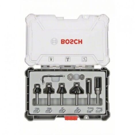 SET 6 FRESAS PERFIL&RECORTE:8MM - BOSCH ACCESORIOS