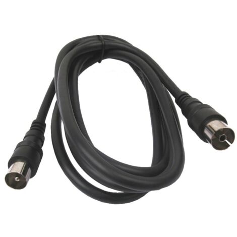 CABLE CONEXION ANTENA / TV 2,5 M. NEGRO - EHLIS