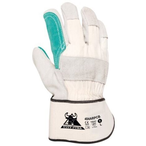 GUANTE SIDERURGIA L09 AMERICANO REFOR SERR/LONA GR/VER JUBA