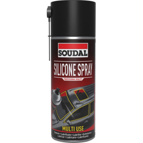 Soudal Spray de Silicona incoloro 400 ml mantenimiento (1/4)