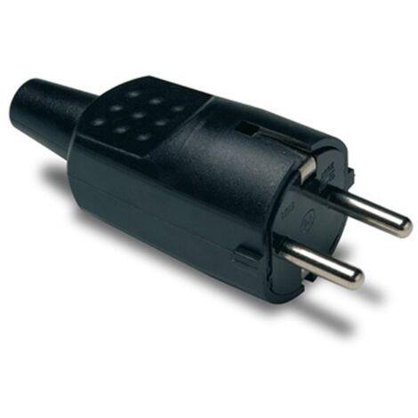 CLAVIJA BIPOLAR 16A GOMA NEGRO - 1104