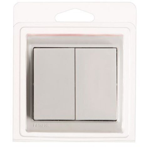 DOBLE CONMUTADOR SUPERFICIE 10A-250V - FAMATEL