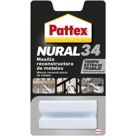 Pattex NURAL 34 Masilla reconstructora de metales 50 gr