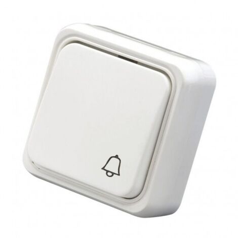 PULSADOR TIMBRE SUPERFICIE BLANCO - EHLIS