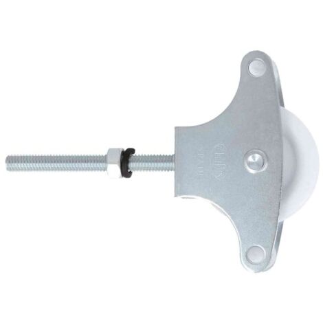 Polea Tendedero Tornillo 60Mm Plastico Cincado N.11