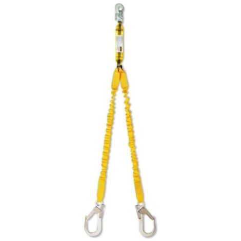 Absorbedor  Seguridad  1,50Mt Elastico Cinta "Y"/Mosquetones Steel