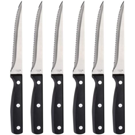 Set 6 unid. cuchillos de acero inoxidable masterpro gourmet bg8915mm bergner