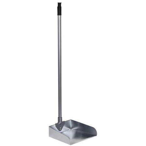 COFAN recogedor metalico modelo zango caja 10 unid. , Recogedor metálico de boca ancha, fabricado en acero galvanizado. Incluye palo metálico con recubrimiento en PVC en color gr