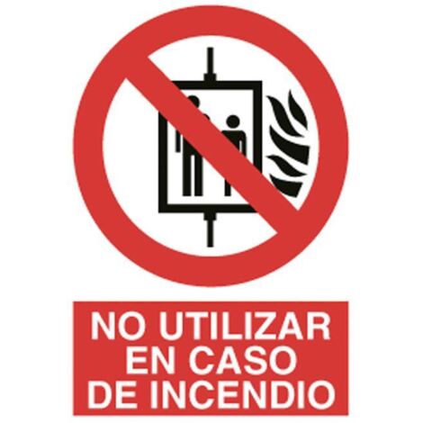 COFAN señal poliestireno 297x210mm. prohibido usar en incendios
