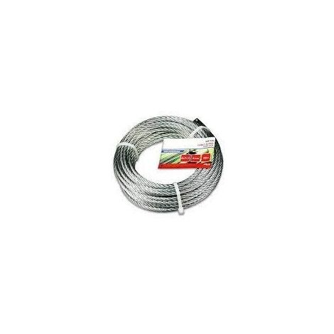 CABLE ACERO SIRGA 6X7+1 - 5MM ACERO GALVANIZADO - BRINOX