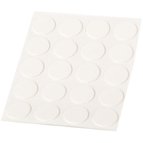 TAPA TORNILLOS ADHESIVO 20 UNIDADES BLANCO (1/2)