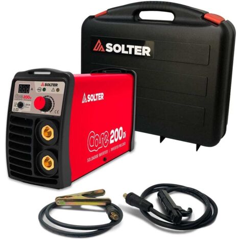 Equipo soldador inverter core 200di con accesorios solter