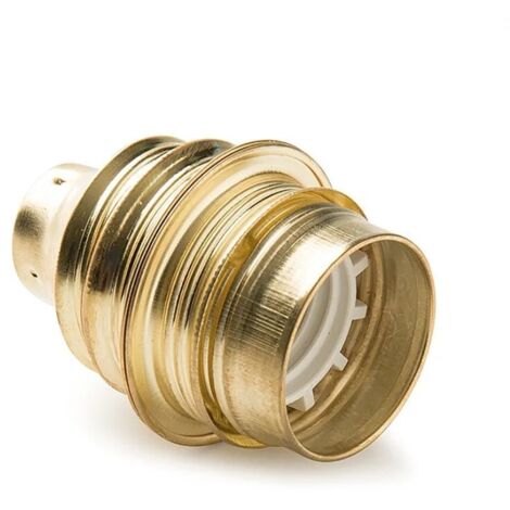 Portalámparas vintage E27 metal con arandela exterior