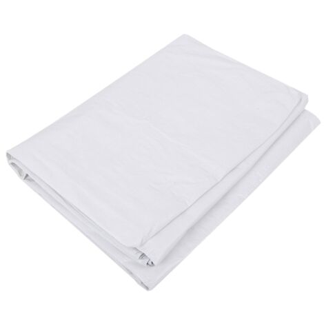 Toldo de Polietileno Impermeable y Reforzado Abratools Blanco3x5 metrosBlanco 90 gramos metro 3x5 metros