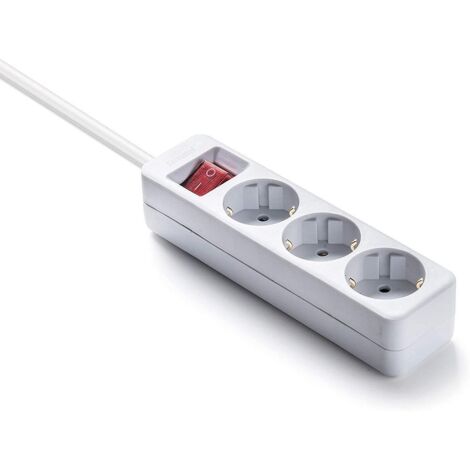 Regleta de 3 Tomas TT c/Int 3m Blanco Famatel 9/803 (1/5)