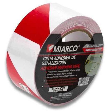 DUVER cinta adh.marcar suelo bl/roja 48mmx25m , 0UNIDADES