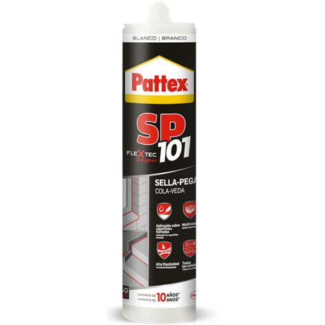 Adhesivo Sellador Polimero 280 Ml Blanco Pega Multimaterial Sp101 Cart Pat