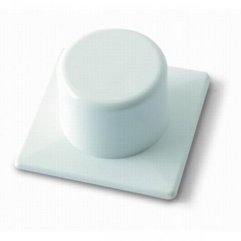 TOPE PUERTA PLÃSTICO. ADHESIVO / BLANCO. BLISTER 2 UDS. - BRINOX